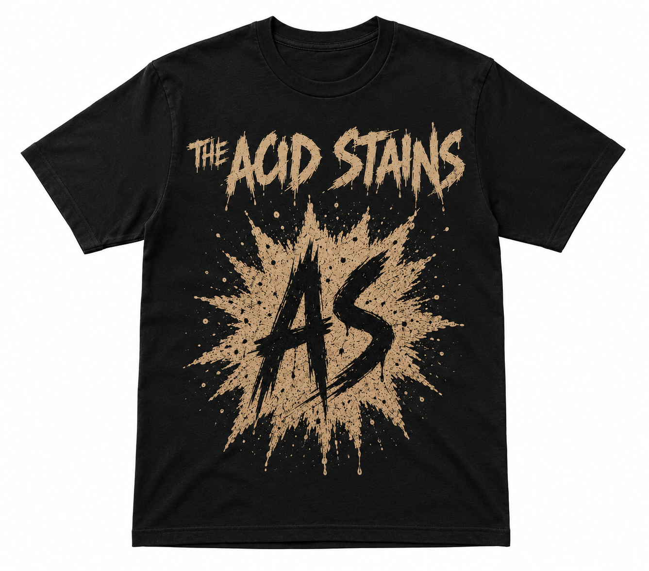 Black The Acid Stains official T-shirt